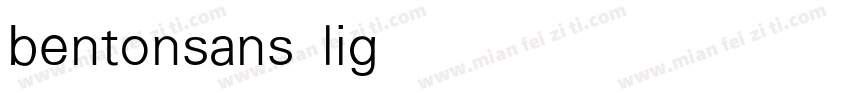 bentonsans light字体转换